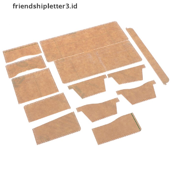 

Gumelar 13Pcs Set Template Stensil Pola Dompet Bahan Akrilik Be