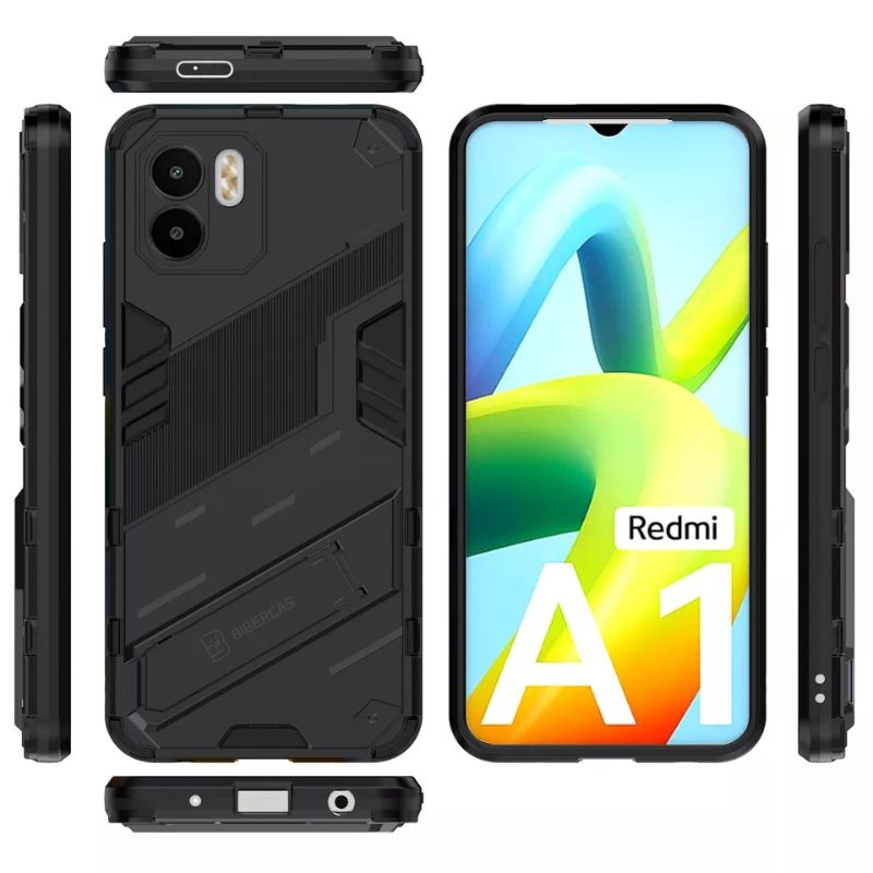 Case Xiaomi Redmi A1 Hardcase Armor Kick Stand Bibercas