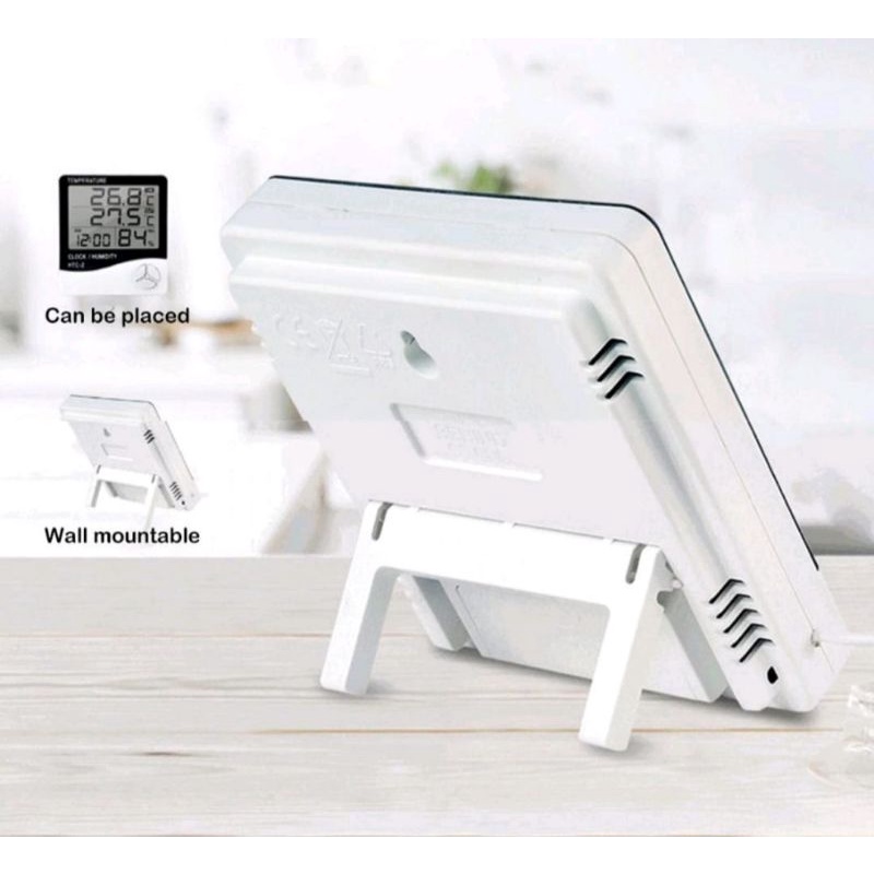 Hygrometer Thermometer Digital HTC 1 &amp; 2 Pengukur Suhu Ruangan