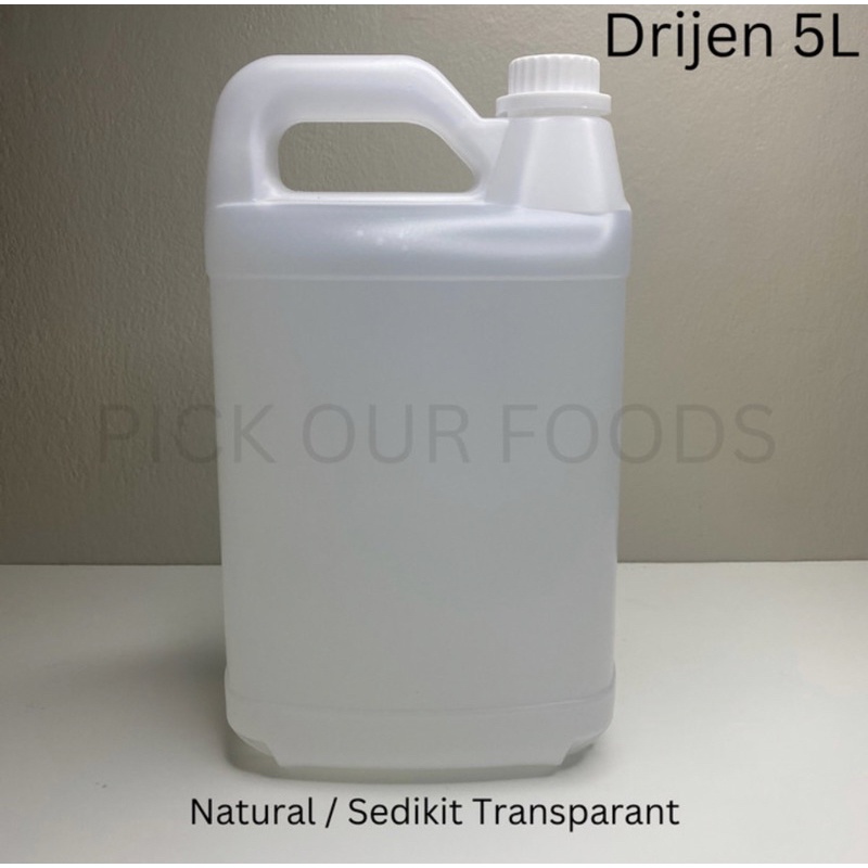 Jerigen 5 Liter /  Jerigen 5 L HDPE / Jerigen paling murah / Jerigen Transparan