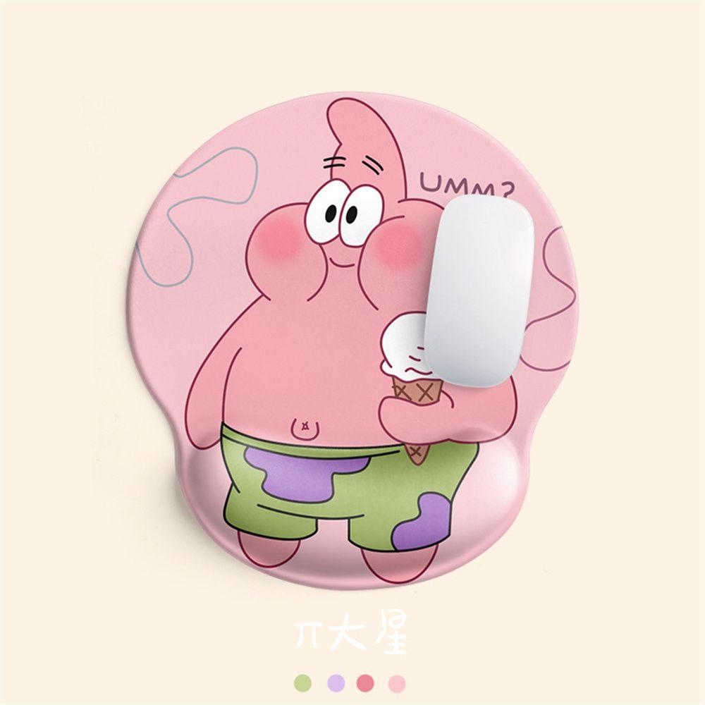 Dllencase Alas Mouse Pad Ergonomis Komputer Notebook Keyboard Mouse Mat Sponge Bobes SpongeBobes A336