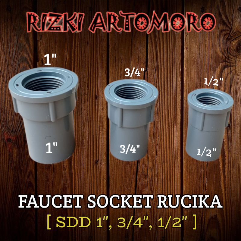 RUCIKA SDD 1/2" AW / SDD 3/4"AW ./SDD 1" AW, FAUCET SOCKET