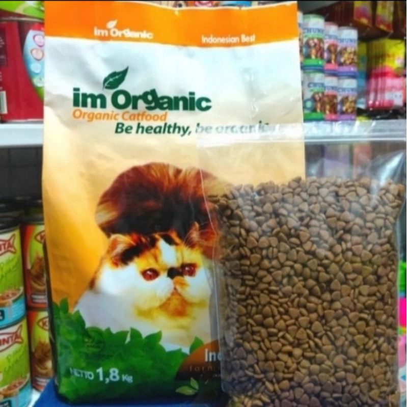 Im Organic Best Formula 500g Repack Makanan Kucing