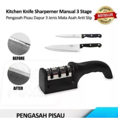 Alat Pengasah Pisau  Gunting 3in1 Serbaguna Alat Pengasah Penajam