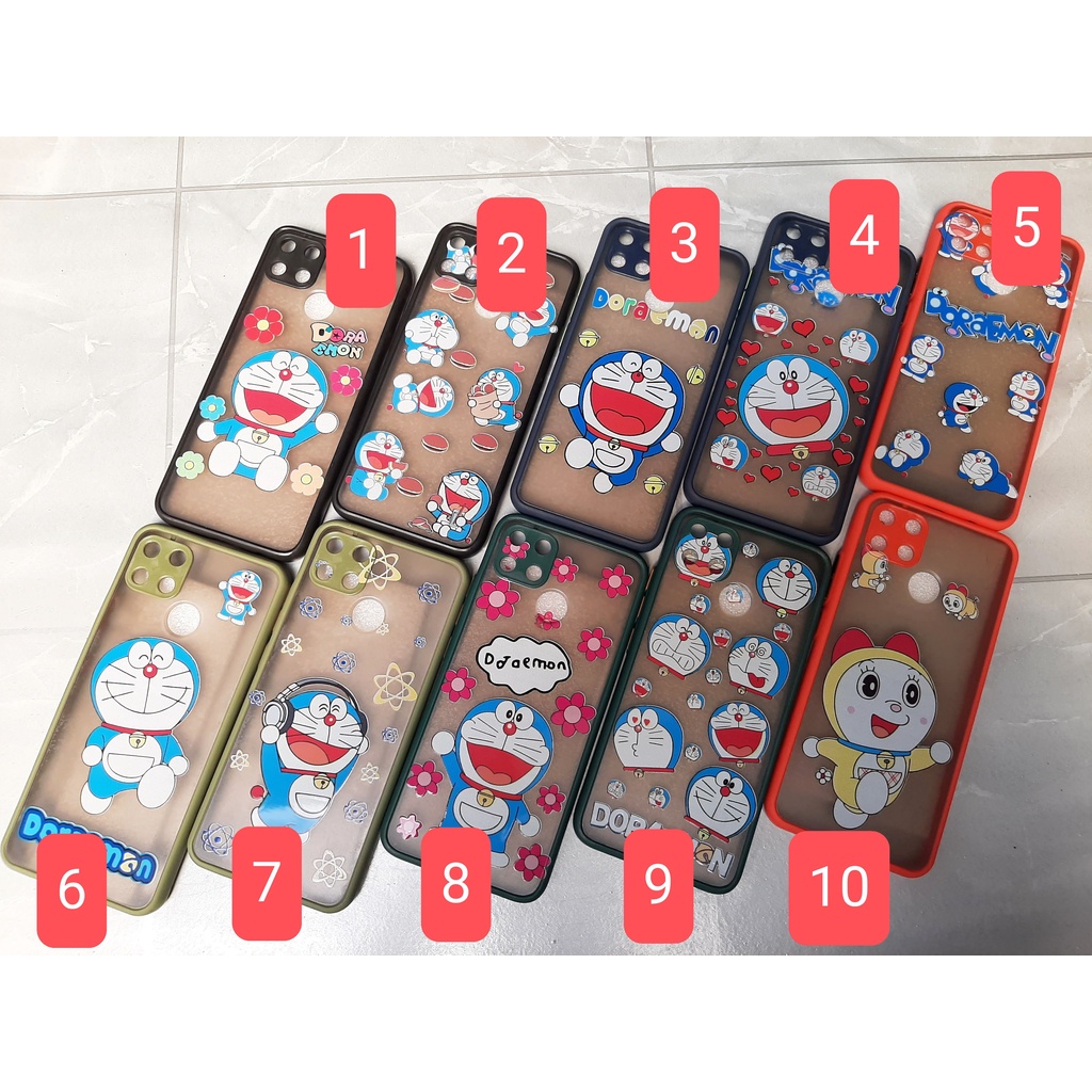 Case Motif Karakter Doraemon Realme C12 C25 Narzo 30A C21 C21y c25y C17 7i Hybrid
