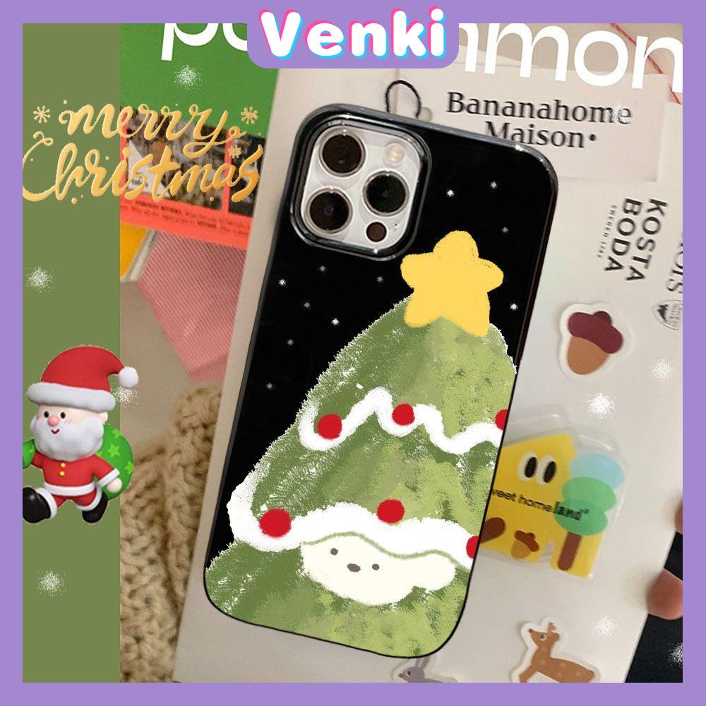 Case iPhone 14 Pro Max TPU Soft Case Christmas Tree Glossy Black Candy Case Camera Protection Shockproof For iPhone 14 13 12 11 Plus Pro Max 7 Plus X XR