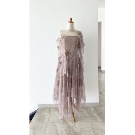 Touch Up Atelier Mei Hua Dress in new pattern Dusty Pink