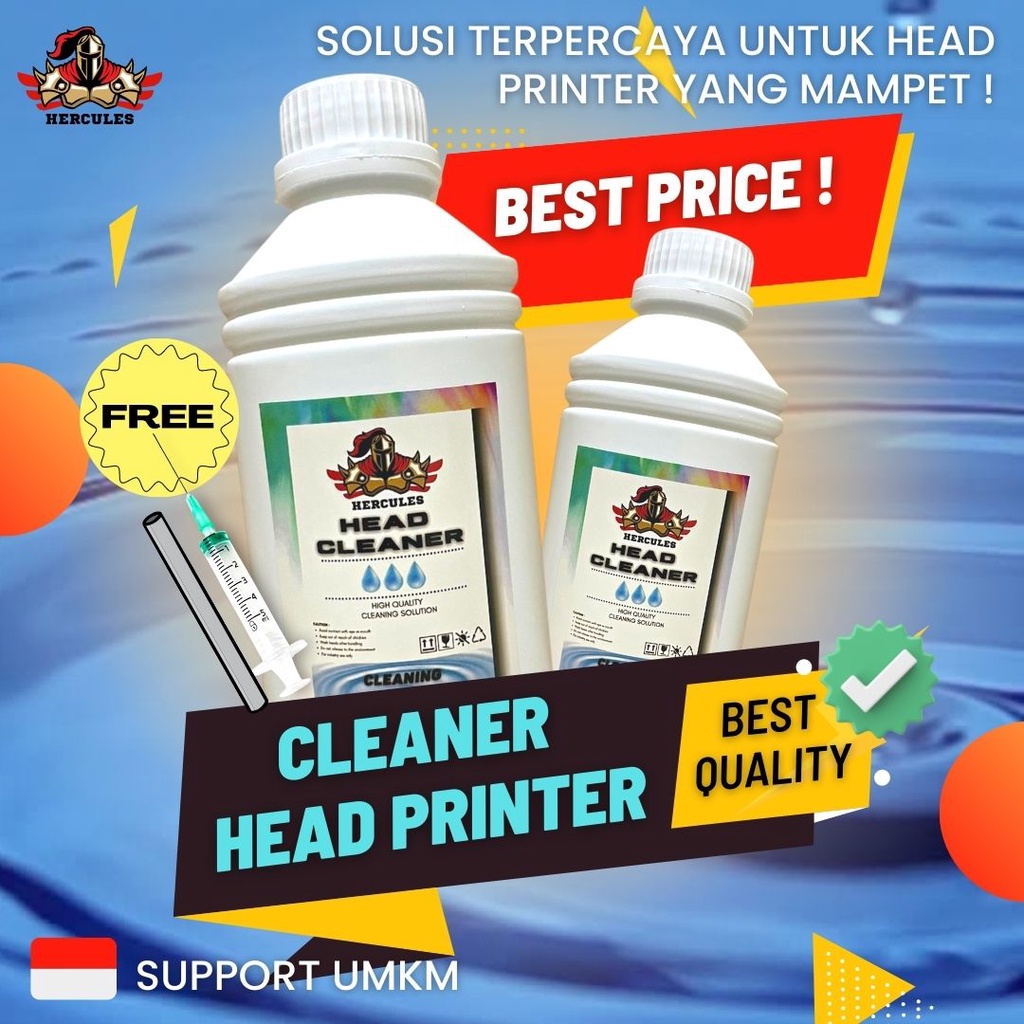 HEAD CLEANER PEMBERSIH HEAD PRINTER 1 LITER - SUPER PREMIUM QUALITY