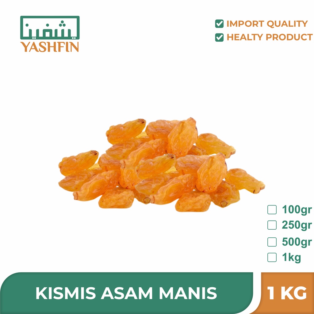 

Kismis Asam Manis Simin Biasa dan Simin Kecoklatan 1 Kg Premium - Simin Biasa