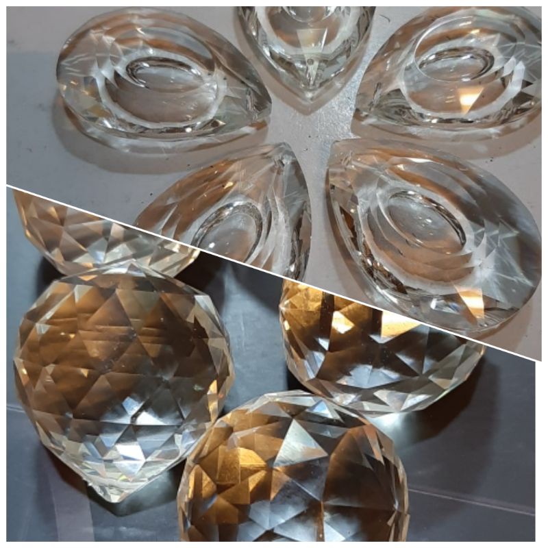 Kristal Saja Model Tetes Air Dan Kristal Akar