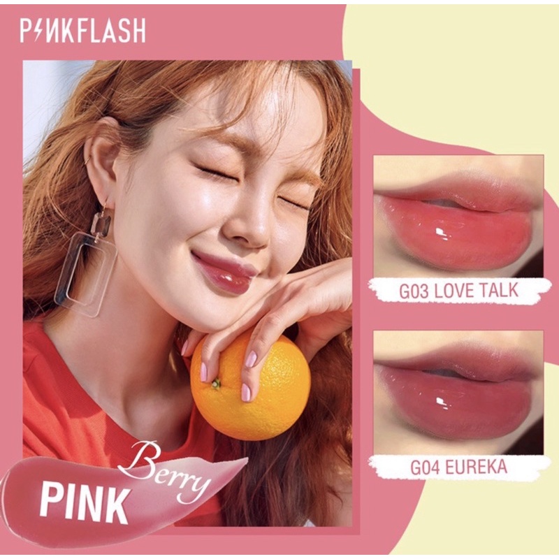 PINKFLASH  OhMyGloss Moisturizing Shine and Shimmer Plumping Lip Gloss Liquid | PINK FLASH Watery Glam Lip Gloss Lipstick Super Glossy