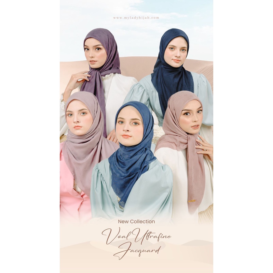 JILBAB WANITA TERBARU MYLADY SERIES ULTRAFINE JACQUARD/HIJAB CANTIK /KERUDUNG KEKINIAN/JILBAB FASHIO