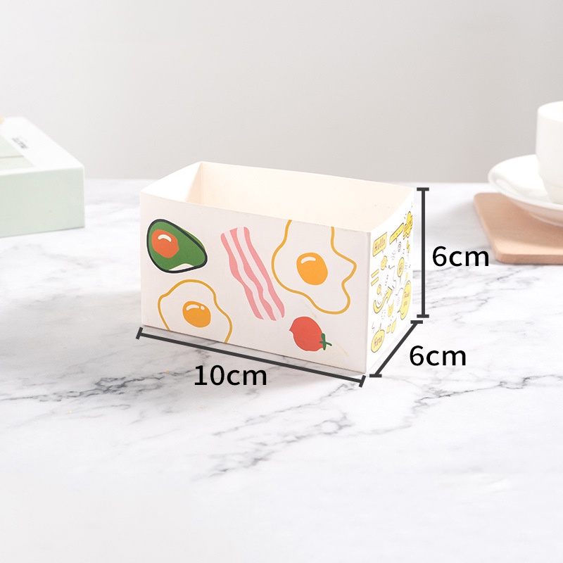 50pcs Box Sandwich Box/Toast Box/Kotak Kue/Box Kentang/Korea Sandwich Box Craft/Wax Paper