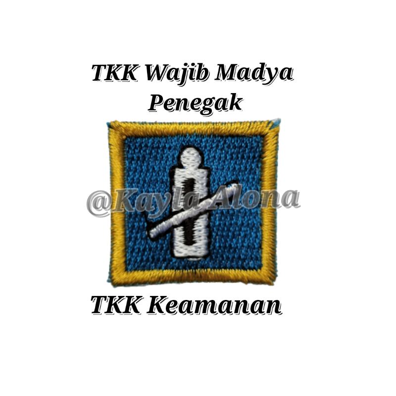 BET / BADGE TKK WAJIB MADYA PENEGAK ( HARGA 1 PAKET = ISI 10 TKK WAJIB )