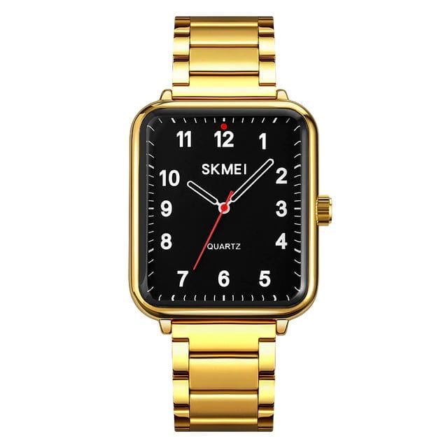 BISA COD✅ Jam tangan Pria dan Wanita SKMEI SK1955 ANALOG Strap rantai Stainless