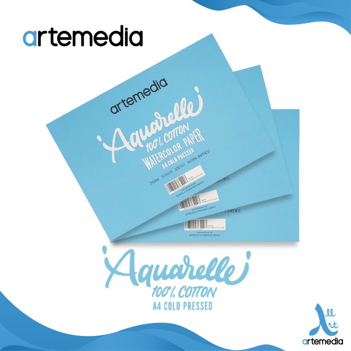 

[COD] Kertas Cat Air Artemedia Aquarelle A4 Cotton Watercolor Pad