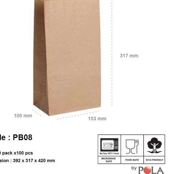 

Paper bag murah / kantong kertas murah PB08 - 100 pcs - WHITE