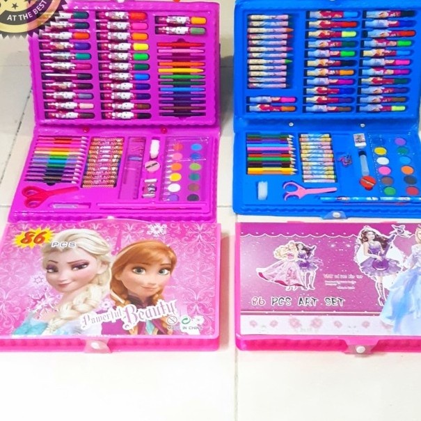 

[COD AKTIF] Crayon Set Koper isi 86 pcs Untuk Mewarnai / Kado Anak Komplit - SPIDERMAN