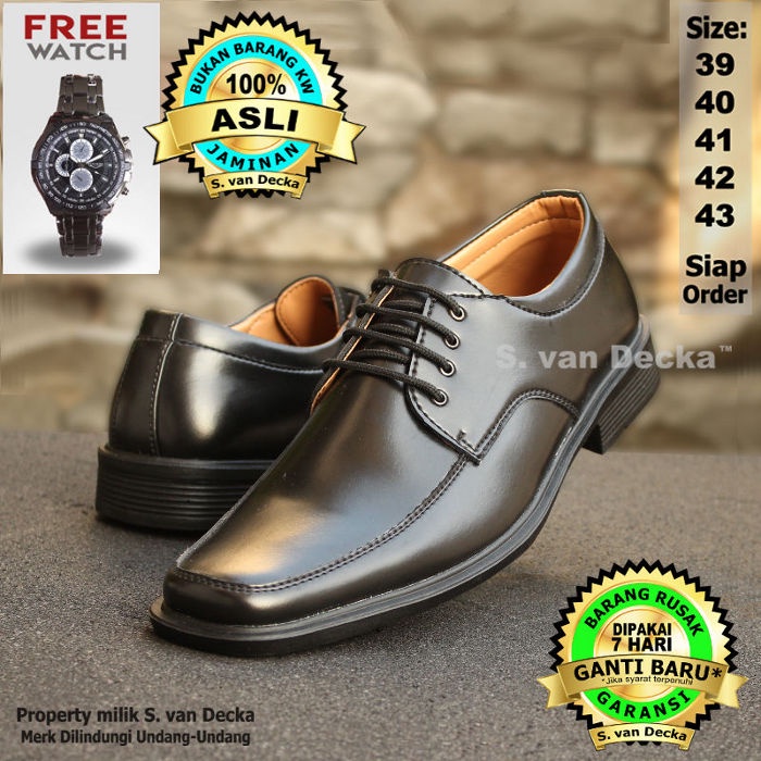 Sepatu Pantofel Pria Pantofel Hitam Pria J-TK019