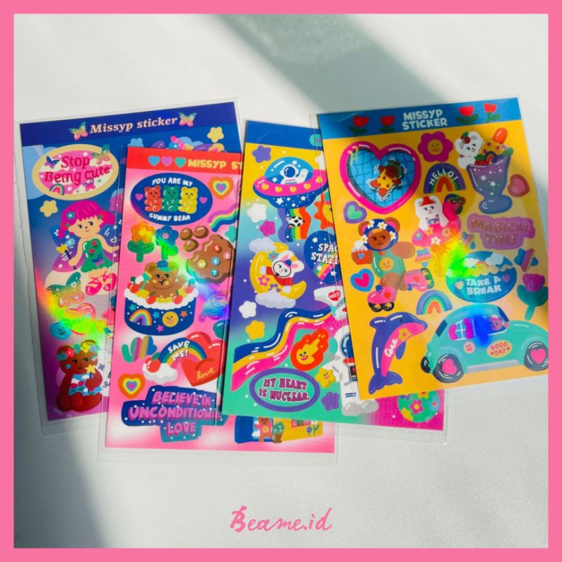 

Sticker Korea Retro Hologram untuk Bujo/Journal/Decor