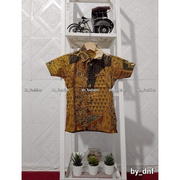 COD//BATIK//BATIK ANAK WARNA GOLD//KEMEJA BATIK ANAK//BATIK ANAK MODEREN//KEMEJA BATIK ANAK TERLARIS//TERLARIS