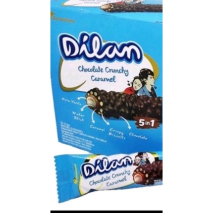 

Dilan chocolate crunchy caramel isi 12 ×24g