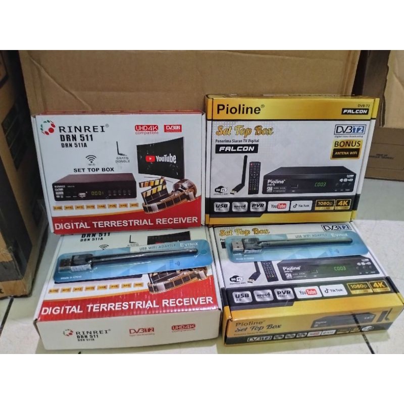 SET TOP BOX FREE doungle wifi-set top box-antena penjernih tv