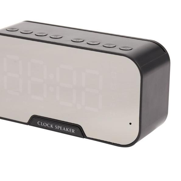 Speaker jam Bluetooth + Alarm dan Radio Tipe Q5 - Putih