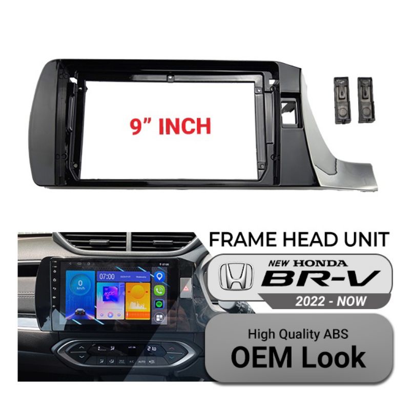 Frame Head Unit 9 inch OEM mobil All new Brv 2022