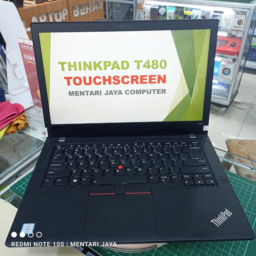 LAPTOP MURAH LENOVO THINKPAD T480 CORE i5 8GB 256GB SSD 14 FHD WINDOWS MULUS SIAP PAKAI