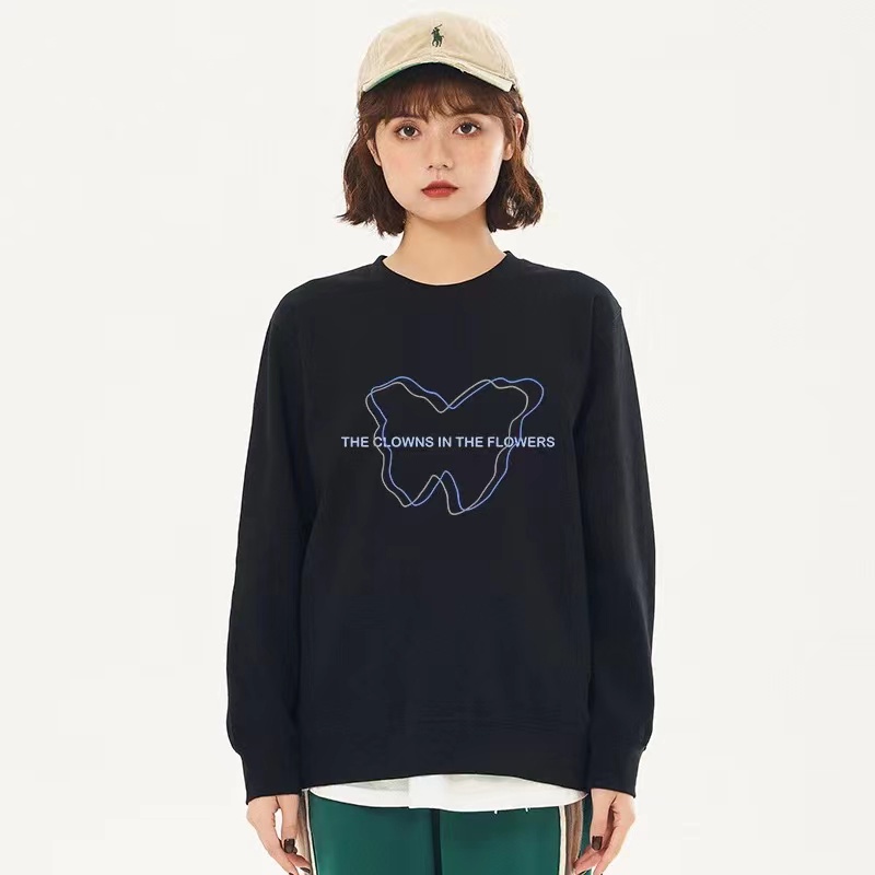 Korean style sweter wanita sweater oversize putih retro wanita atasan baju wanita kekinian/Sweater Lengan Panjang Retro