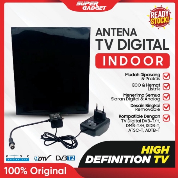 Set Top Box Matrix Apple DVB2IP STB Antena TV Digital Wifi Hitam - Antena Indoor Promo