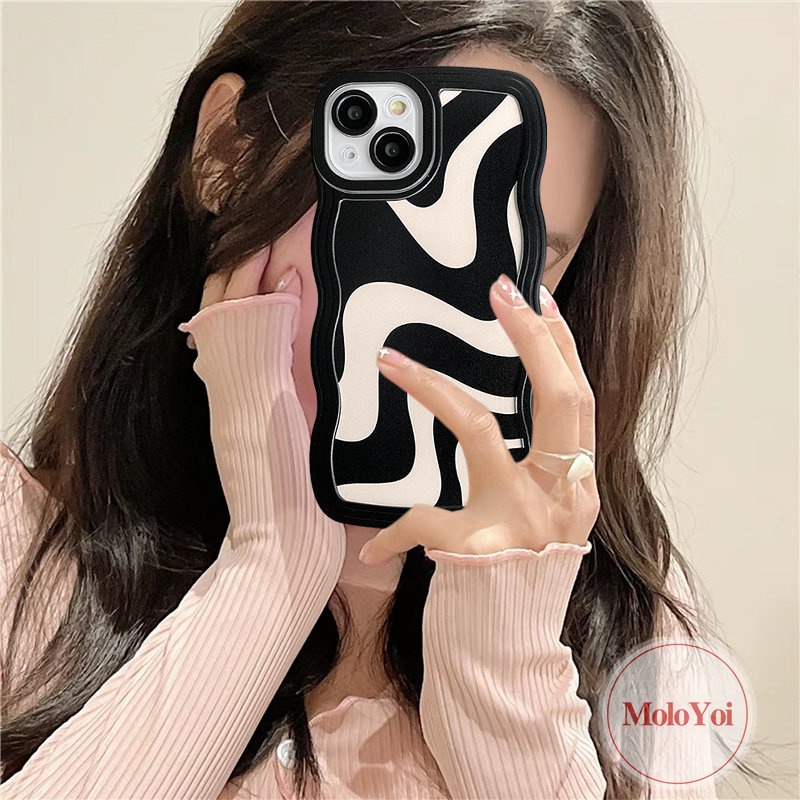 Soft Case TPU Motif Zebra Untuk iPhone 11 XR 12 13 14 Pro MAX 14 Plus 6 6s 7 8 Plus X XS MAX SE 2020