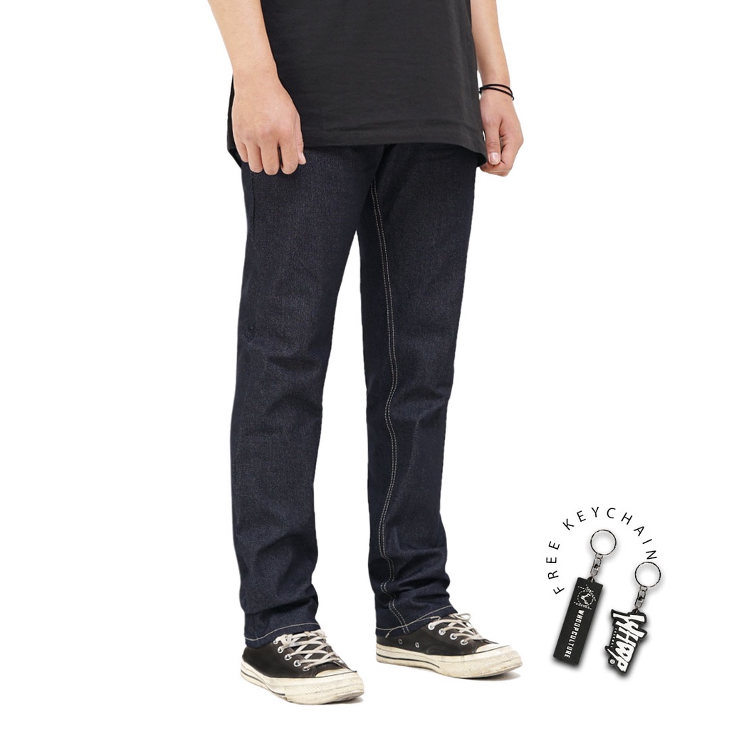 Whoopculture "Schomburgk's" Deep Indigo Checkerboard Accent 13.5oz Denim