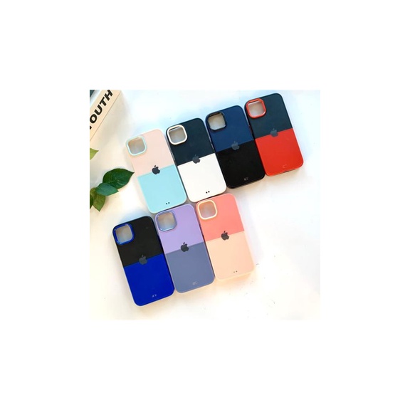 Case DUA WARNA Logo iPhone 12 PRO 12 PROMAX 13 PRO 13 PROMAX