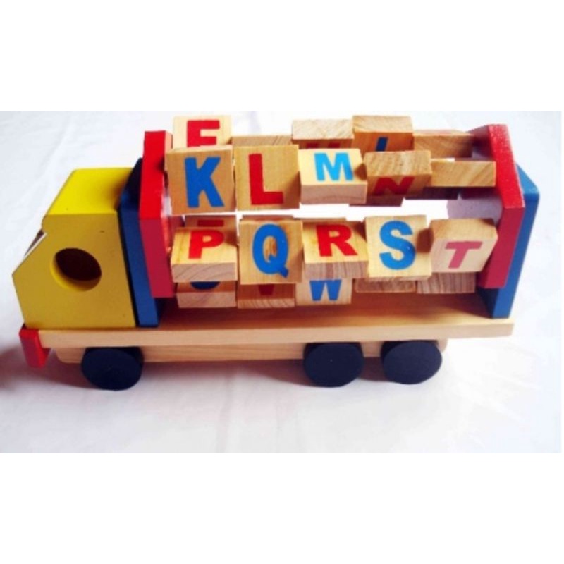 Mainan Edukasi Mobil Huruf