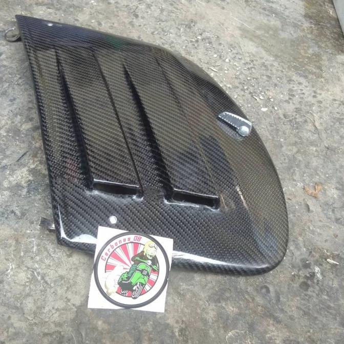 tutup tepong vespa pts karbon kevlar