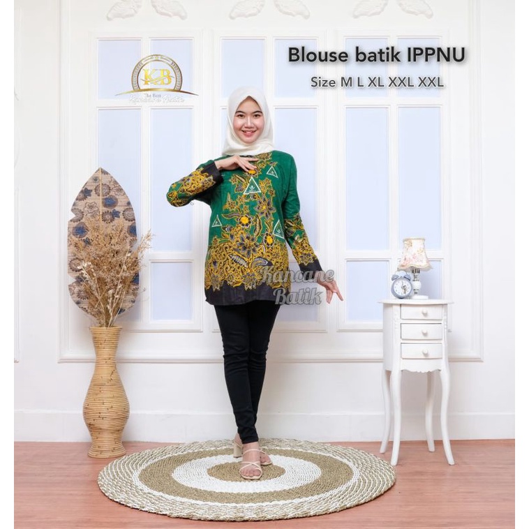 BATIK NU // BLOUSE BATIK WANITA NU SERAGAM BATIK NU