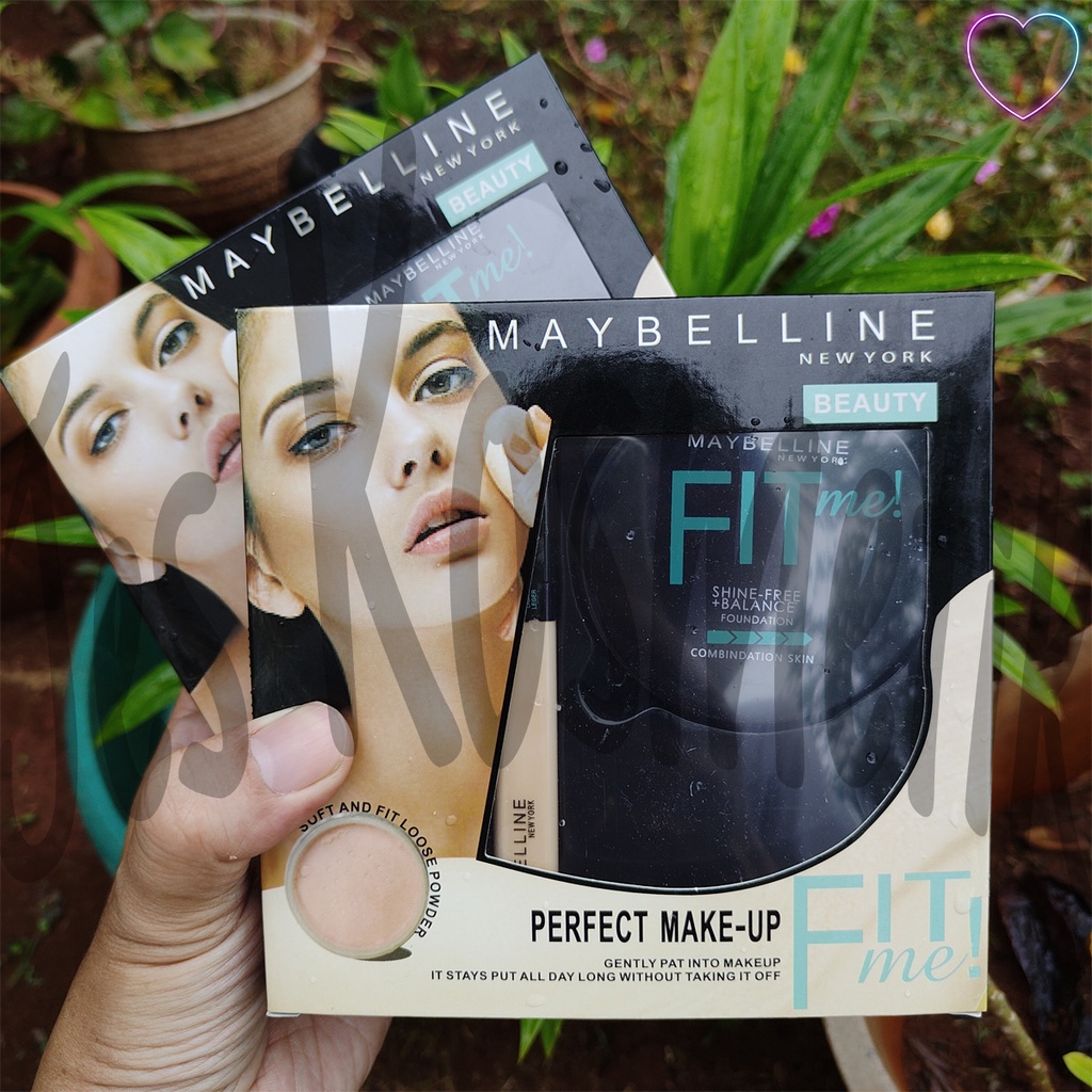 MYB Perfect Beauty Make Up Set 3 in 1 Bedak Tabur Fondation Concealer / Grosir Kosmetik