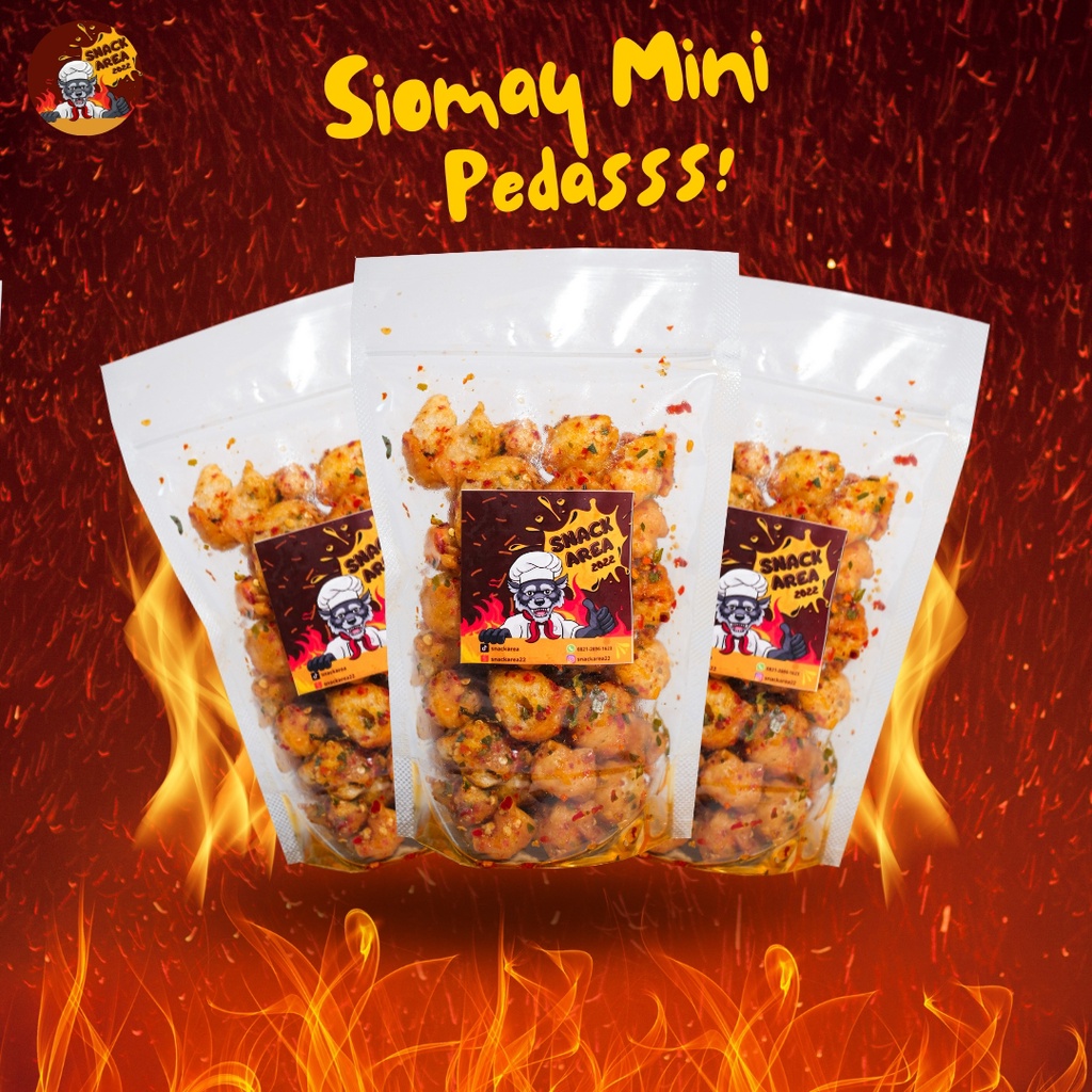 

SNACK AREA - SIOMAY MINI KERING PEDAS DAUN JERUK 150 GRAM - 1 KG