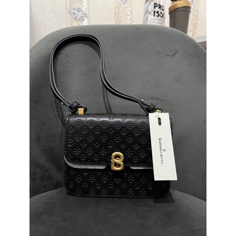 PRELOVED AUDREY BAG BLACK BUTTONSCARVES