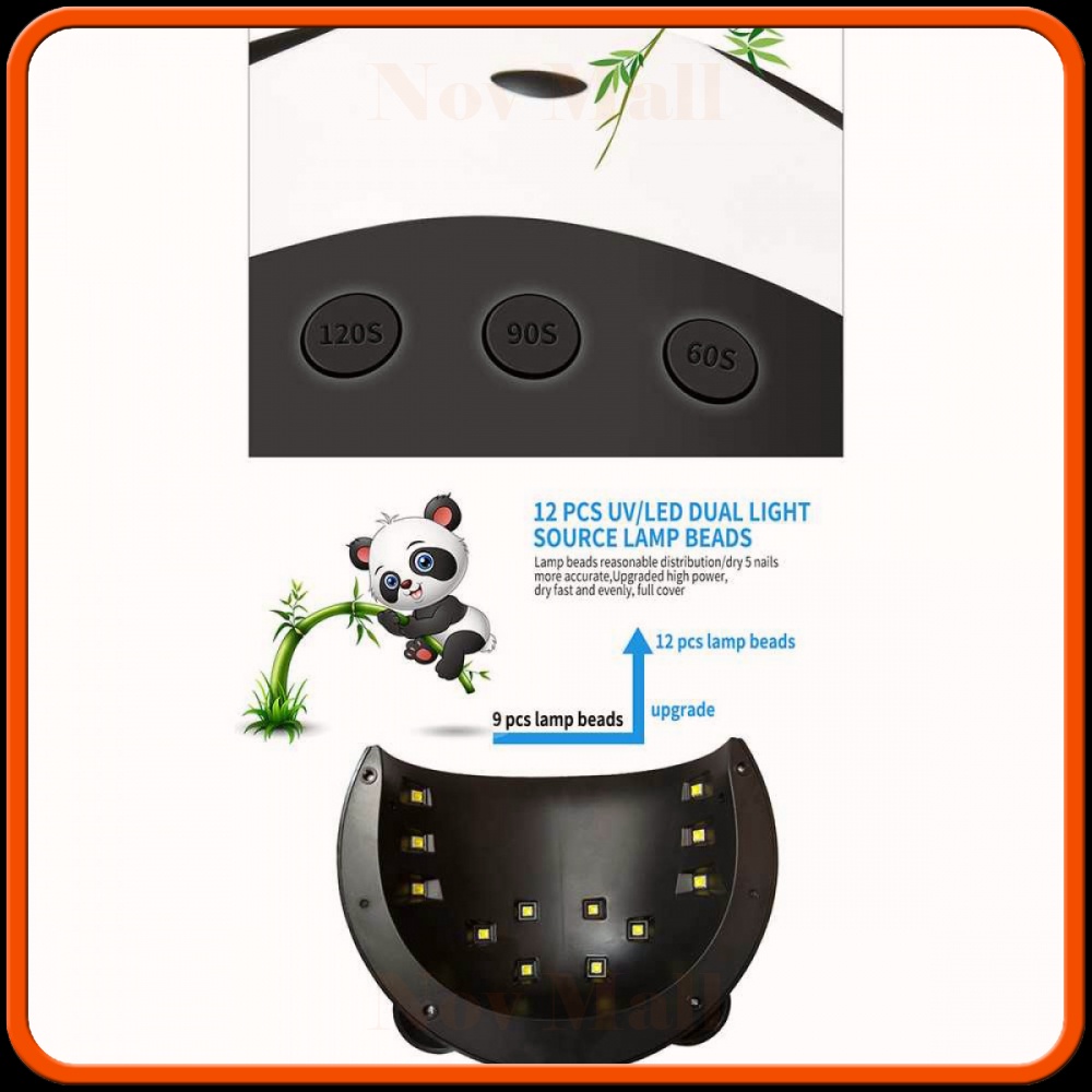 Pengering Kutek Kuku UV LED Panda Design 36W -BY021