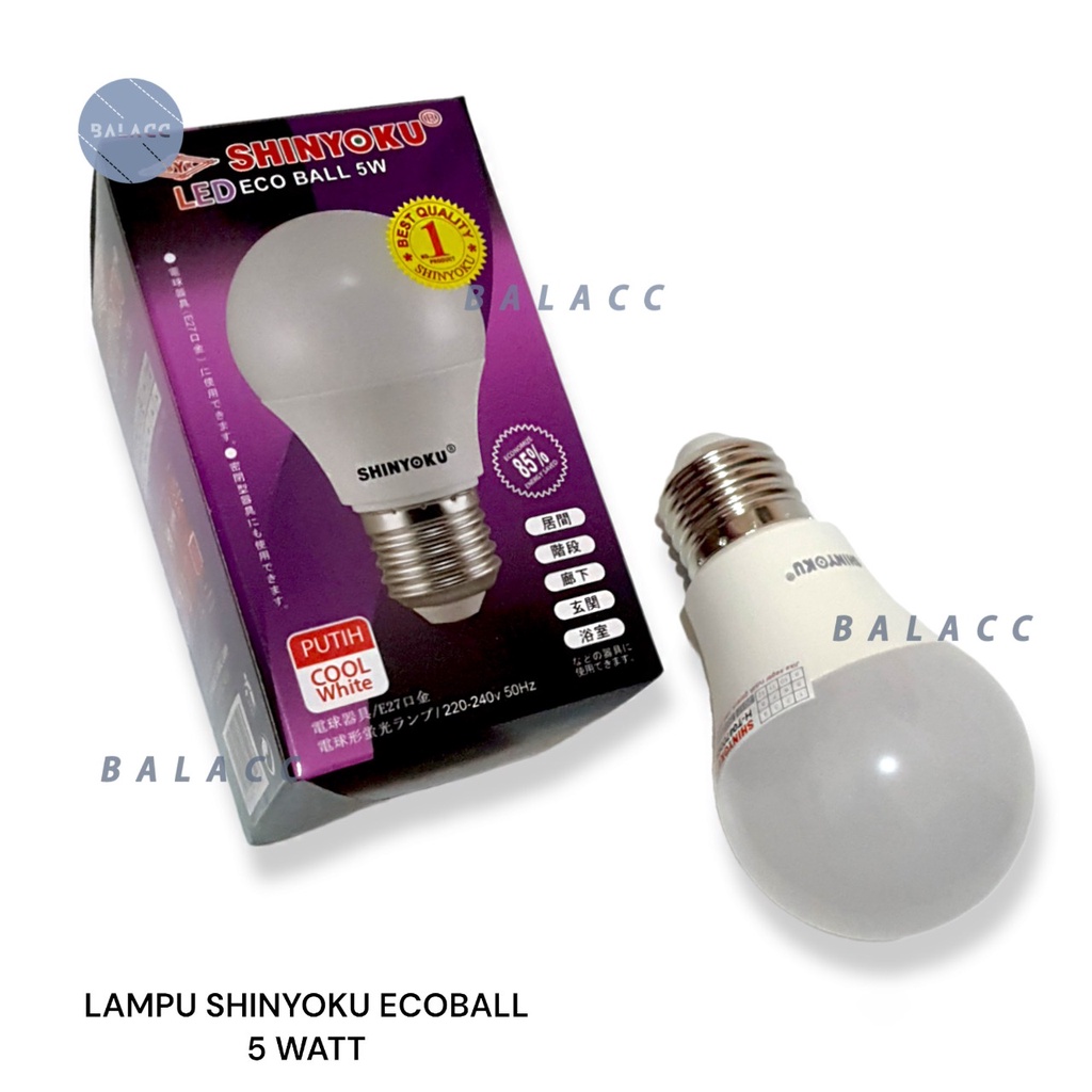 Lampu Led Shinyoku Ecoball 5 Watt Garansi 1 Tahun