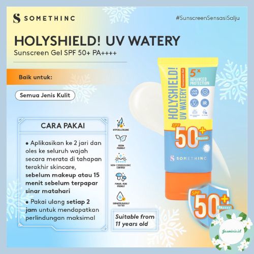 [PROMO] SOMETHINC Holyshield! UV Watery Sunscreen Gel SPF 50+ PA++++ - Sunscreen Sensasi Salju