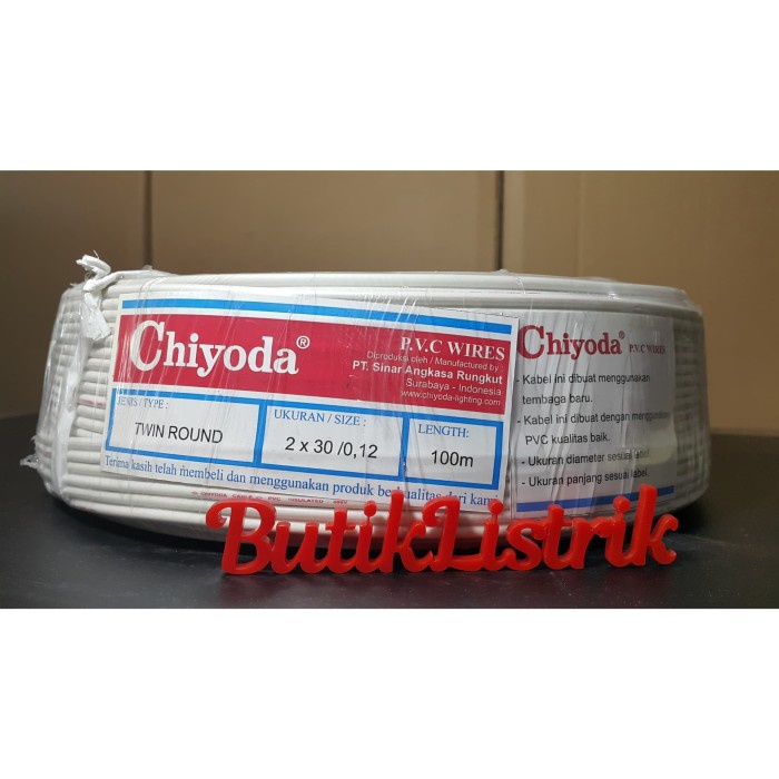 Kabel Twin Round Tr 2X30 Chiyoda Cod
