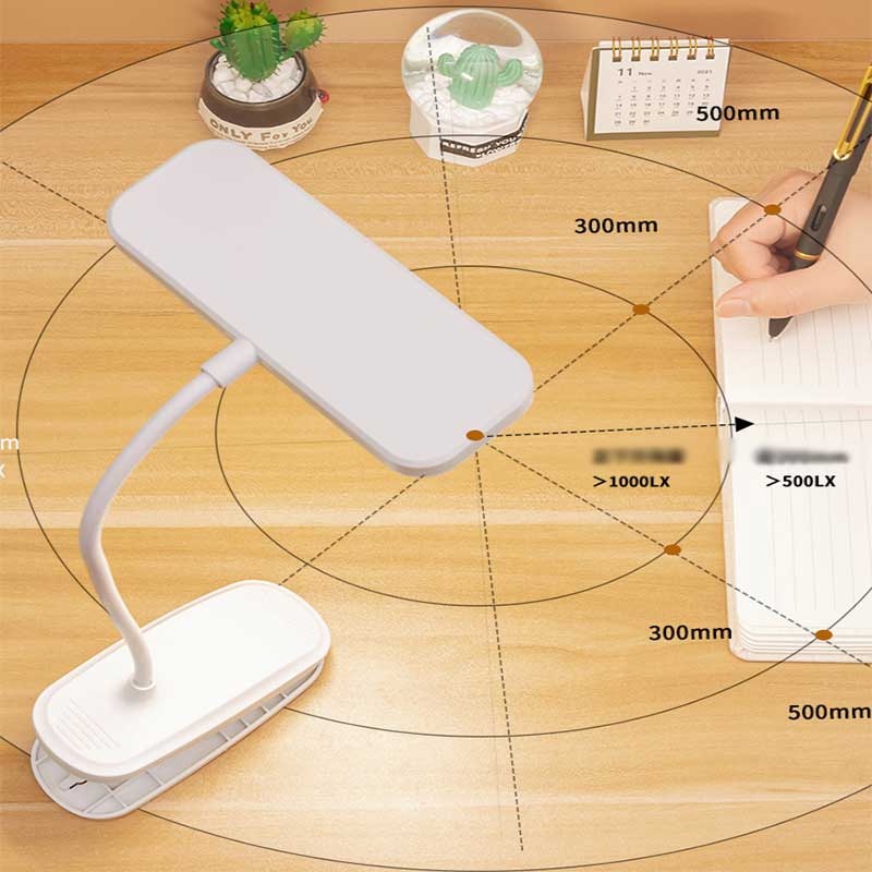 1pc Lampu Meja LED Portable Tenaga USB Dengan 3 Mode Keredupan Bisa Disetel 360 °