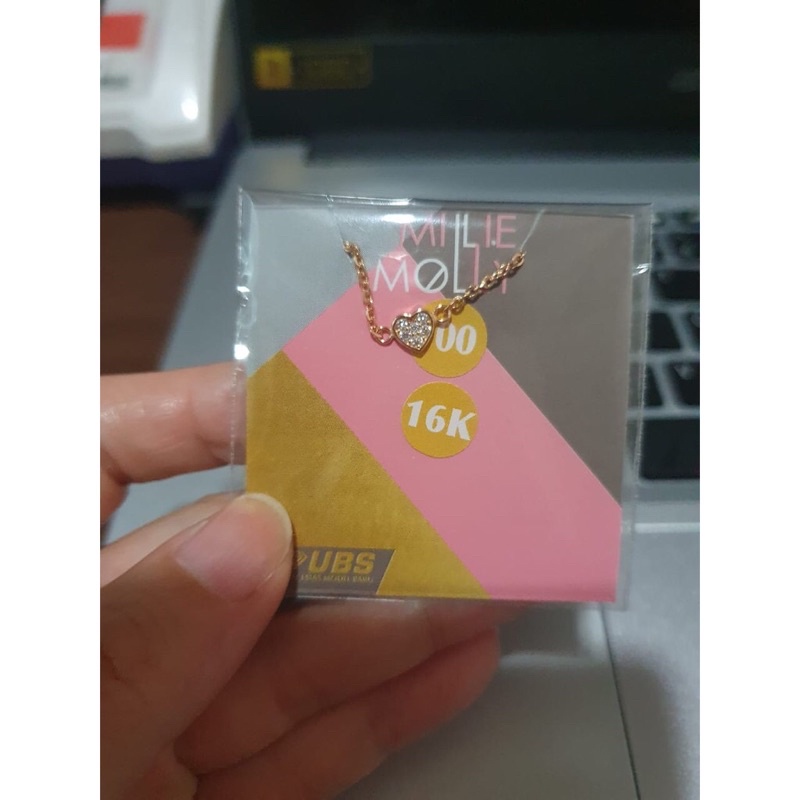 Cincin model serut hati elegant emas asli