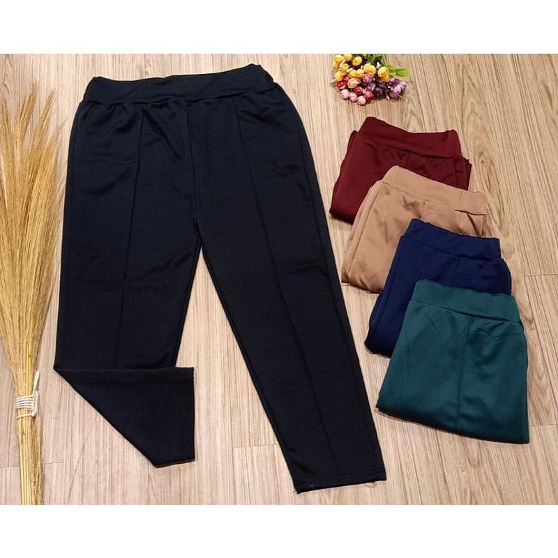 ￼(Polos SUPER JUMBO) CELANA ALL SIZE CEWEK / CELANA JUMBO CEWEK / CELANA POLOS HITAM / CELANA SCUBA 