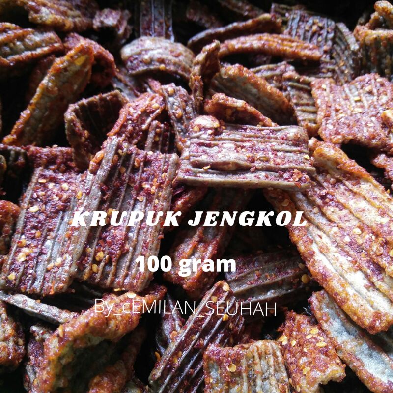 Kerupuk Jengkol Pedas Daun Jeruk Isi 100 Gram