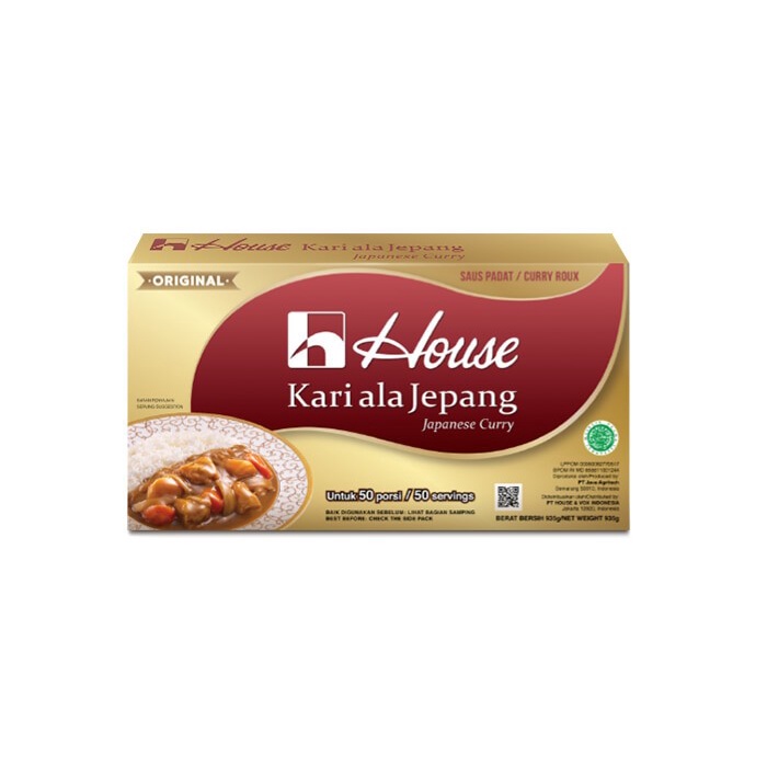 JAPAN CURRY HALAL 1 KG HOUSE KARI/ KARE ALA JEPANG GOLDEN CURRY
